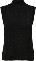 Only Trui Onlgabi Life S/l Vest Cc Knt 15231426 Black Dames Maat - XL