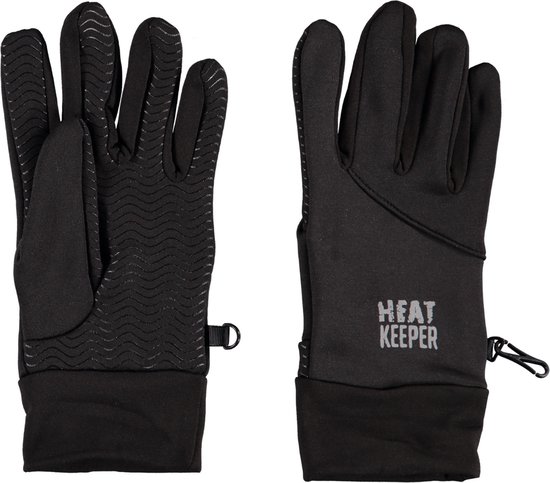 Heat Keeper Thermo sport handschoenen met grip -  zwart - L/XL