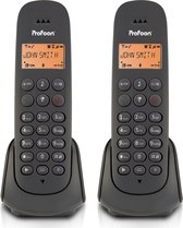 Profoon PDX620 - DECT telefoon met 2 handsets, zwart