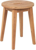Nordiq Confetti stool - Houten krukje - H44 cm - Walnoot