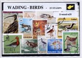 Waadvogels – Luxe postzegel pakket (A6 formaat) : collectie van verschillende postzegels van waadvogels – kan als ansichtkaart in een A6 envelop - authentiek cadeau - kado - gesche