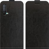 Cazy OnePlus Nord CE 5G hoesje - Leren Flip Cover met Pashouder - zwart