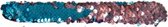 klaparmband blauw/roze 22 x 2,8 cm