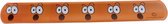 Klaparmband emoji oranje 22 cm