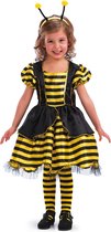 Carnival Toys Bijenjurk Meisjes Satijn Zwart/geel Maat 114