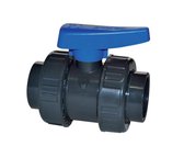 Kogelkraan met dubbele wartel, PVC-U, 50 mm, lijmmof - Alegria Pool Parts