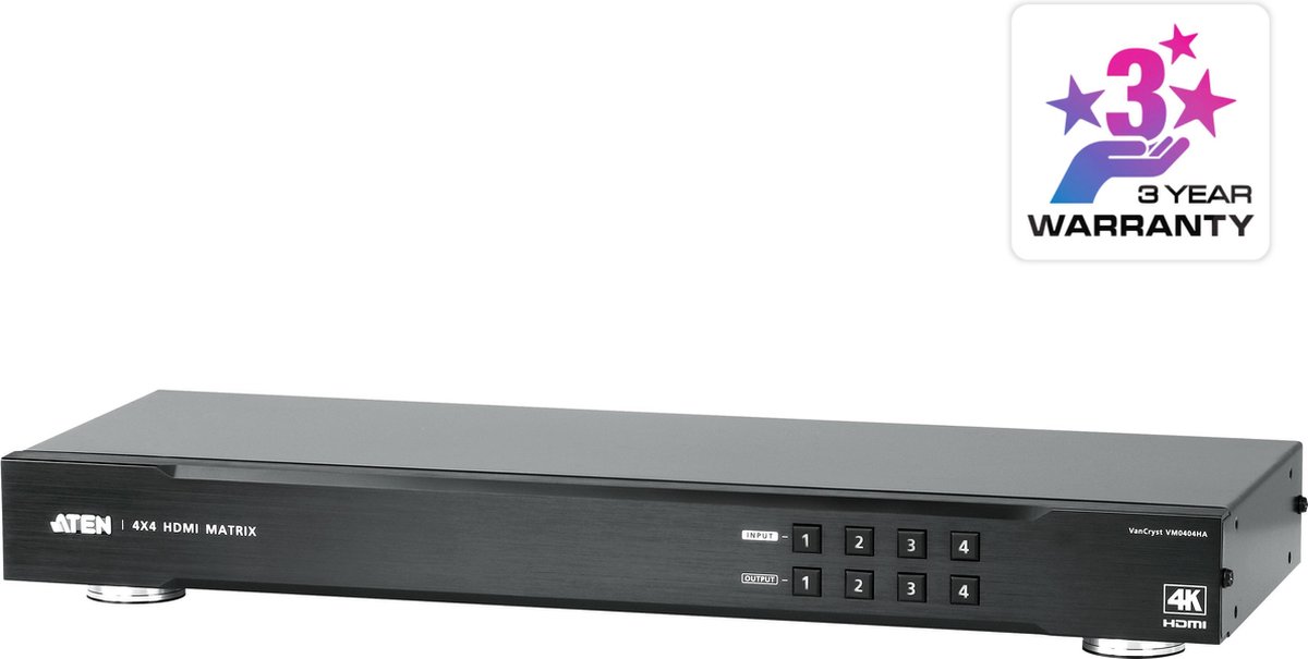 HDMI Matrix 4 Port HDMI Matrix switch including RS232 Port