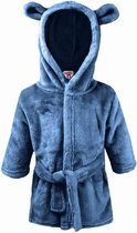 Soft Touch Badjas Junior Fleece Donkerblauw Maat 86-92