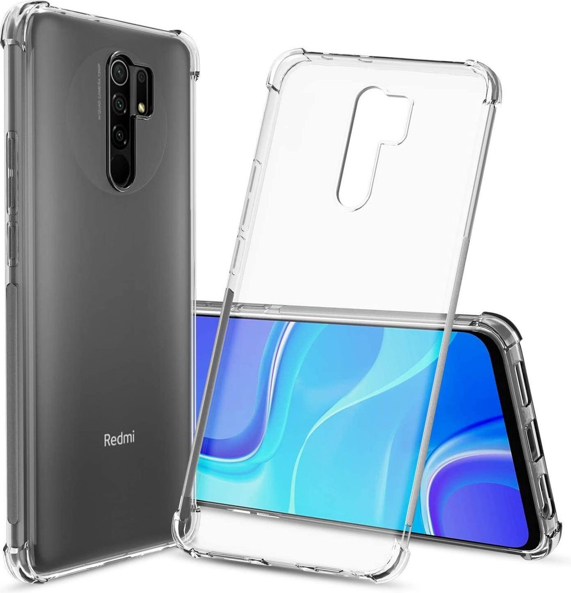 Shockproof Soft TPU hoesje Silicone Case Geschikt voor: Xiaomi Redmi 9