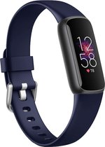 Siliconen sportbandje blauw geschikt voor Fitbit Luxe