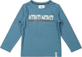 Koko Noko jongens shirt Logo Petrol maat 86