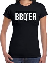 BBQ-ER bbq / barbecue t-shirt zwart - cadeau shirt voor dames - verjaardag / moederdag kado 2XL