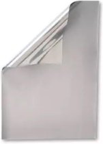 3x Rollen inpakpapier / cadeaufolie metallic zilver 200 x 70 cm - kadofolie / cadeaupapier