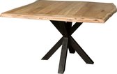 Eetkamertafel | soria | acacia-hout | bruin | 130 x 130 x 78(h) cm