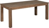 Eetkamertafel | genua | teakhout | blackwash | 240 x 100 x 78(h) cm