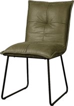 Kuipstoel - seda sidechair - fabric cherokee 13 green - metaal