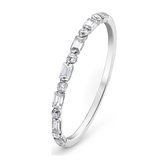 Favs Dames Dames Ring 925 sterling zilver Zilver 7 Zirconia 54 Zilver 32013463
