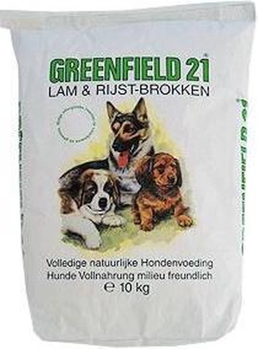 greenfield 21 Hondenvoer 10 kg | Greenfield 21 Adult Lam & Rijst Dinner