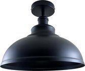 Retro Lights - Zwarte Plafondlampen - metaal - voor binnen - eetkamer - voor woonkamer - industrieel - hanglamp - E27 fitting - excl. lichtbron
