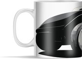 Mok - Illustratie van de achterkant van een oude Ford in zwart-wit - 350 ml - Beker