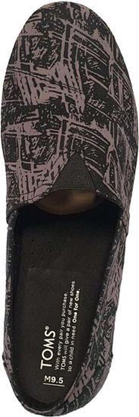 Baskets Toms Avalon 10004796 Noir Scratch Print Taille 42,5
