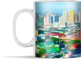 Mok - Kleurrijke gebouwen in Manila - 350 ml - Beker