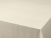 Tafelzeil/tafelkleed gemeleerd creme look 140 x 250 cm - Tuintafelkleed