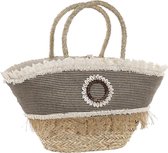 Handtas DKD Home Decor Schelpen Polyester Zeegras (52 x 18 x 50 cm)