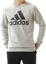 Adidas Essentials Big Logo Sweater Grijs Heren - Maat L
