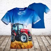 Tractor shirt h53 -s&C-146/152-t-shirts jongens