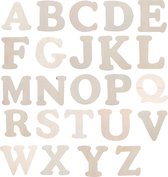 Darice - Uitgesneden hout 10.8cm 5mm letter 162stuks