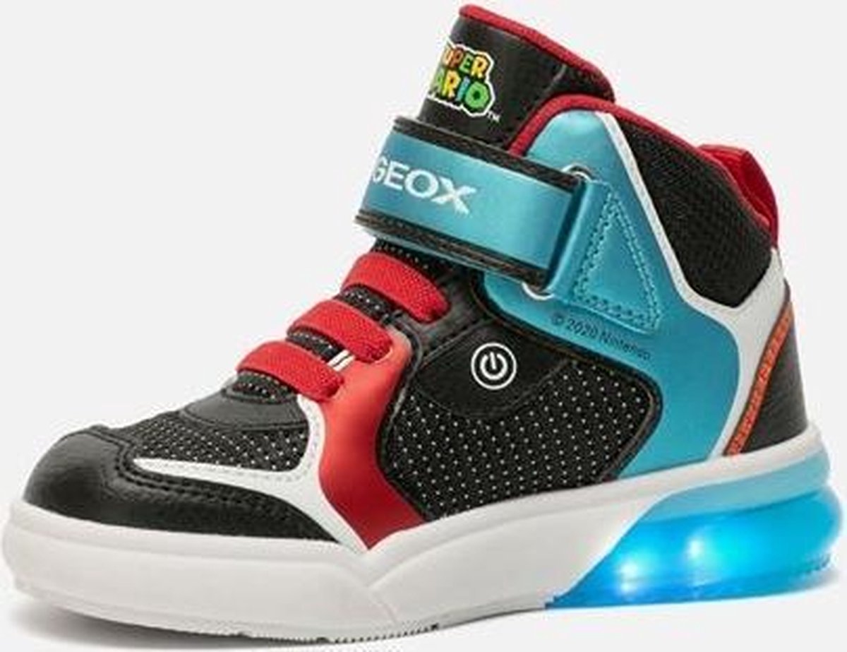 Geox Grayjay Super Mario sneakers zwart - Maat 30 | bol.com