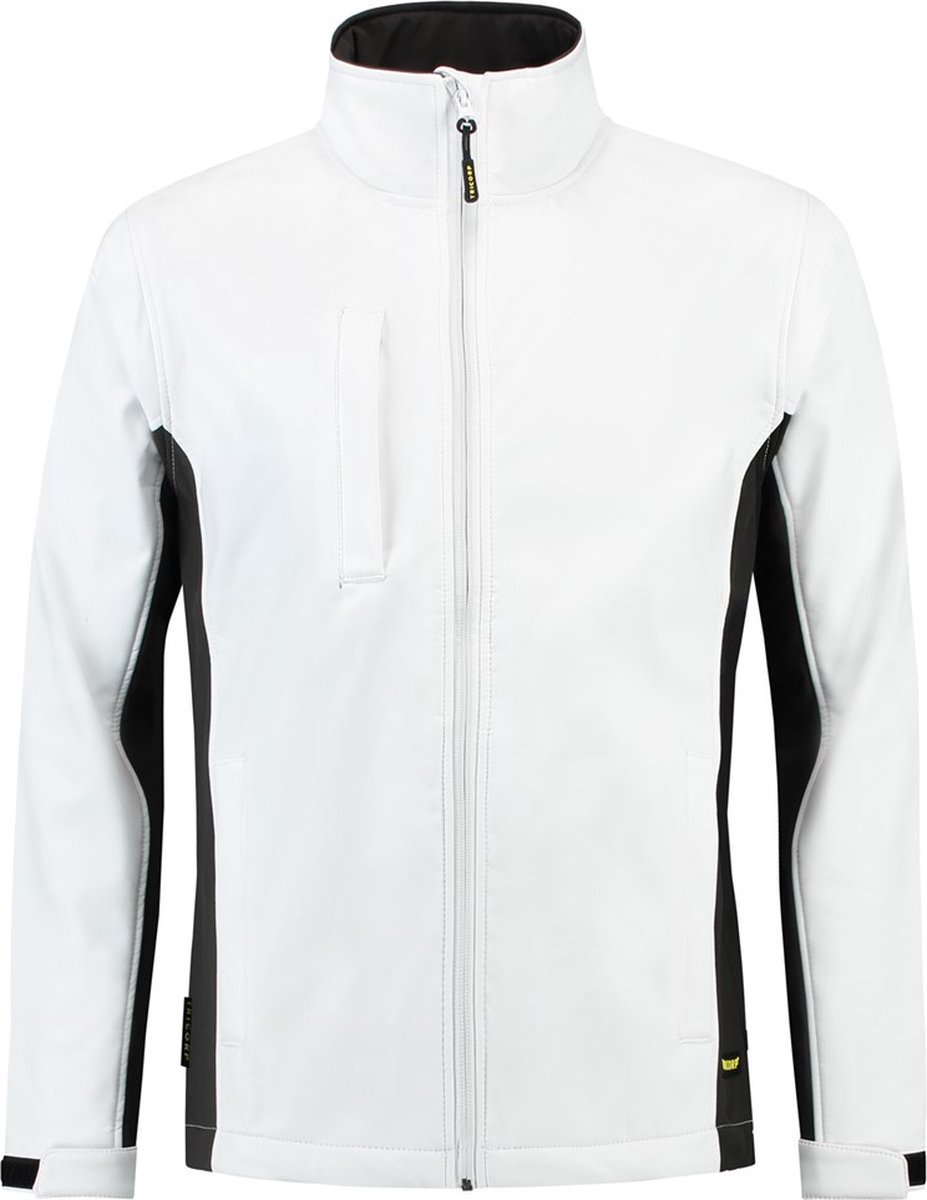 Tricorp Soft Shell Jack Bi-Color - Workwear - 402002 - Wit Donkergrijs - maat 7XL