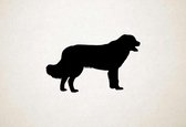 Silhouette hond - Bucovina Shepherd Dog - Bucovina-herdershond - XS - 19x30cm - Zwart - wanddecoratie