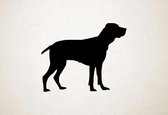 Silhouette hond - Braque D Auvergne - XS - 24x30cm - Zwart - wanddecoratie