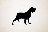 Silhouette hond - Pachon Navarro - M - 60x80cm - Zwart - wanddecoratie