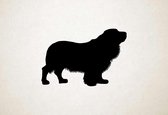Silhouette hond - Sussex Spaniel - S - 41x60cm - Zwart - wanddecoratie