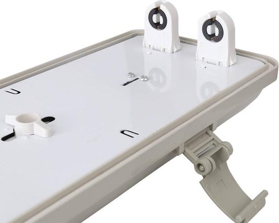 LED fluorescent LED - 120 cm - IP65 - 200lm/W - avec 2 tubes LED T8 18 Watt - 4000K - version double