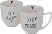Beker Morning 330ml keramiek - Wit