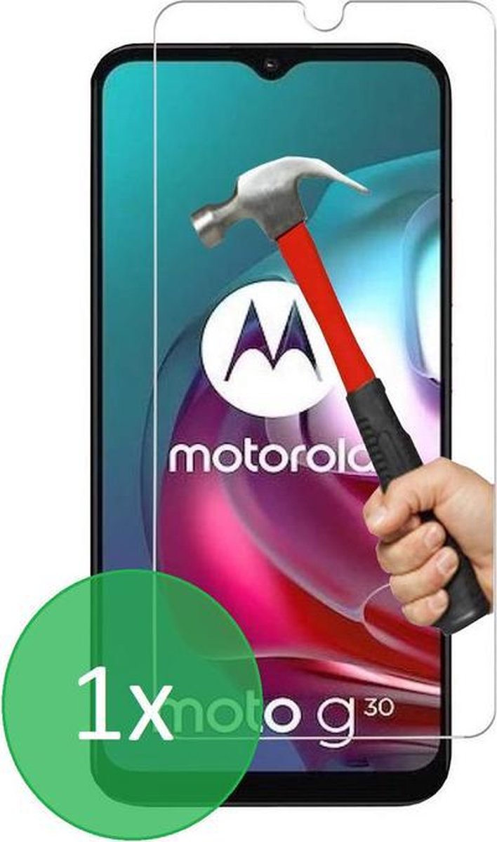 Geschikt Voor: Motorola Moto G10 / G20 / G30 - 1x Screenprotector - screen protector - glas - bescherm - beschermglas