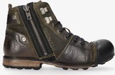 Yellow cab | Industrial 2-j green suede/leather boots | Maat: 44