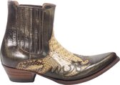 Sendra Boots 9396 Javi Zwart Handgemaakt Cowboy Mannen Enkel Laarzen Spitse Neus Schuine Hak Jodhpur Sluiting Echt Leer Maat 40