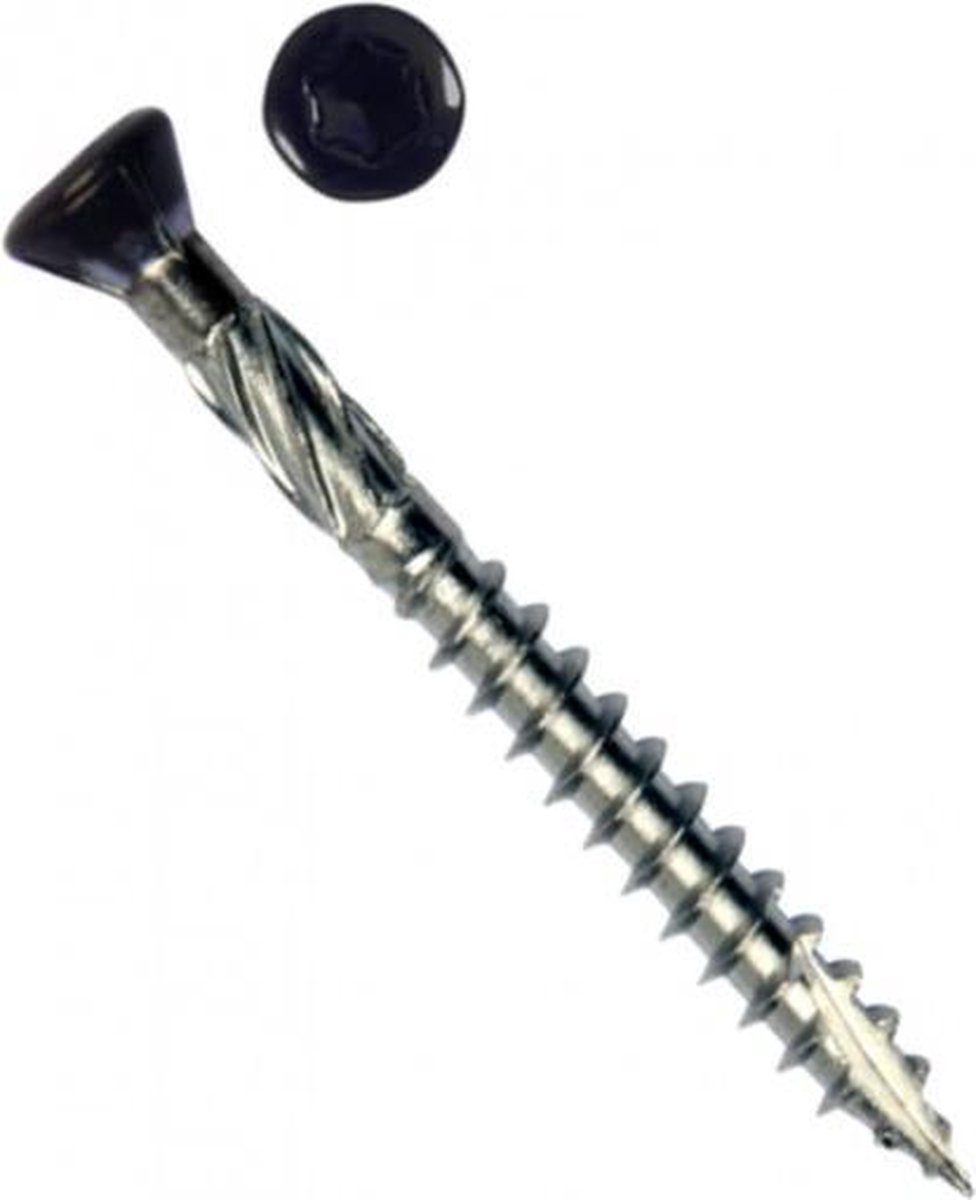 PFS Potdekselschroef 5x70 RVS zwart Torx 200st