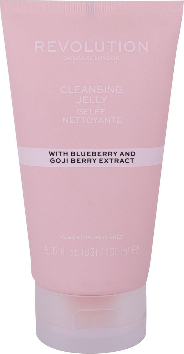 Makeup Revolution - Skincare Cleansing Jelly - Cleaning Gel With Blueberry And Goji Extract