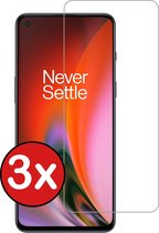 OnePlus Nord 2 Screenprotector Glas Tempered Glass Gehard - OnePlus Nord 2 Screenprotector Gehard Bescherm Glas - 3 PACK