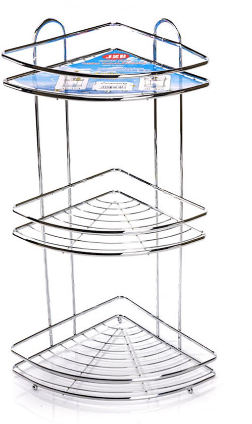 Decopatent® - Doucherek - 3 Laags - Hangend of Staand Badrekje - Rvs