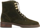 Pertini Vrouwen Suède     Veterboots / Laarzen / Damesschoenen 16109 - Groen - Maat 42