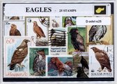 Adelaars/Arenden – Luxe postzegel pakket (A6 formaat) - collectie van 25 verschillende postzegels van adelaars/arenden – kan als ansichtkaart in een A6 envelop. Authentiek cadeau -