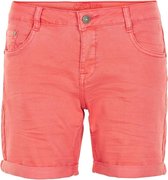 Cream Lotte twill shorts regular bright coral - 32