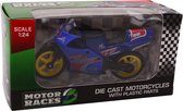 Johntoy Motor Super Bike 68 Junior 1:24 Die-cast Blauw/geel